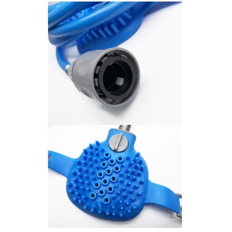 Silicone Pet Bathing Gloves With Shower Nozzle And Massage Brush