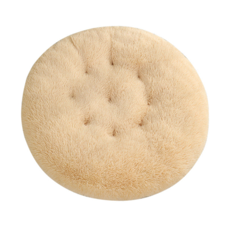 Round Plush Pet Bed Mat For Warm And Comfortable Sleep