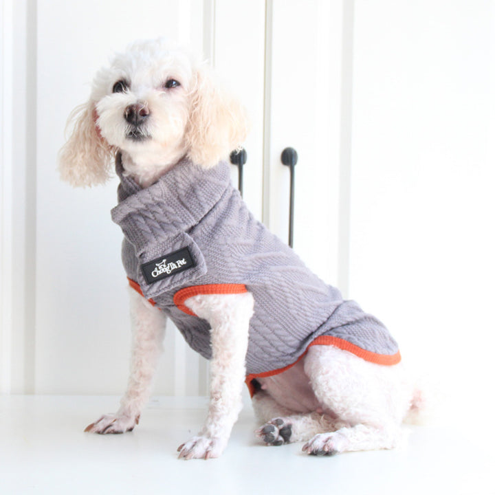 Vintage Twist Pet Sweater For Warmth And Classic Style