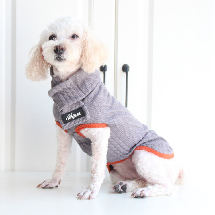 Vintage Twist Pet Sweater For Warmth And Classic Style