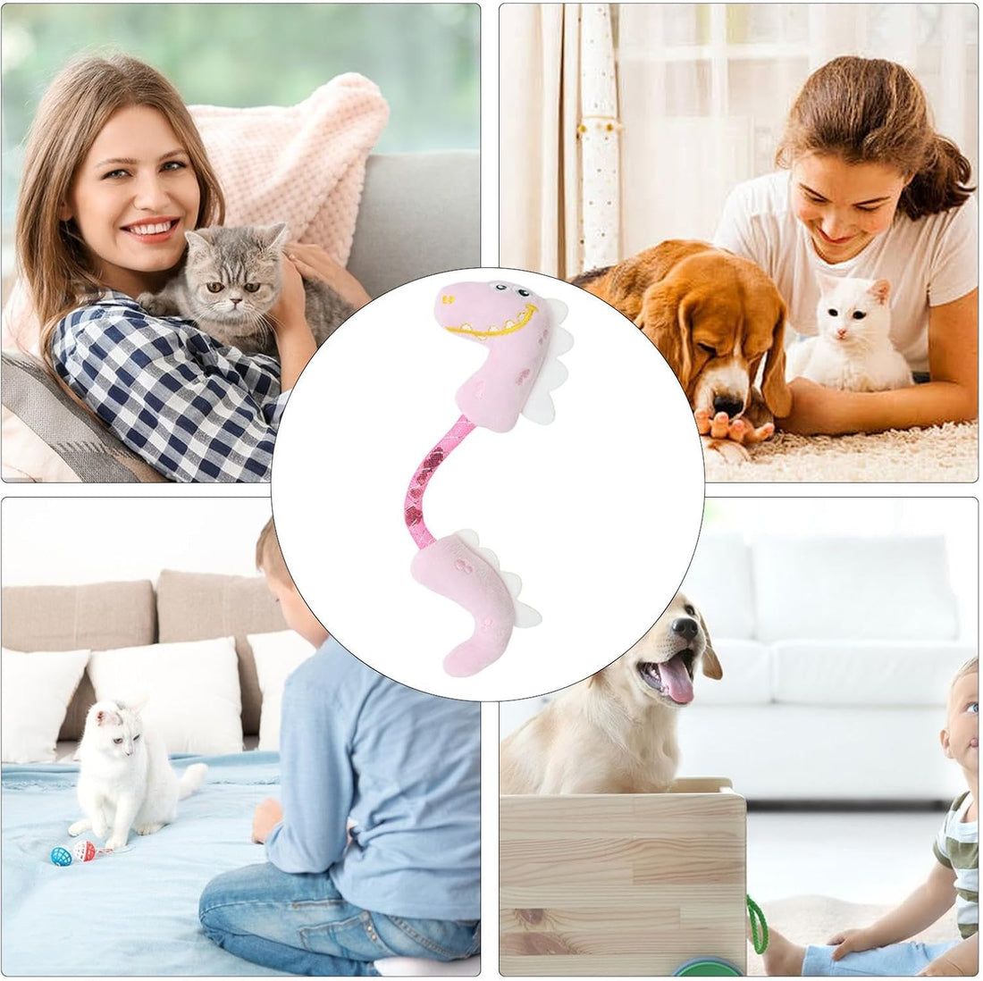 Interactive Pet Chew Rope Toy With Catnip For Teeth Cleaning And Play