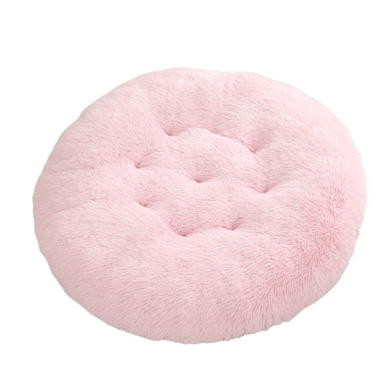 Round Plush Pet Bed Mat For Warm And Comfortable Sleep