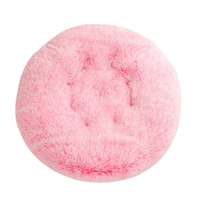 Round Plush Pet Bed Mat For Warm And Comfortable Sleep
