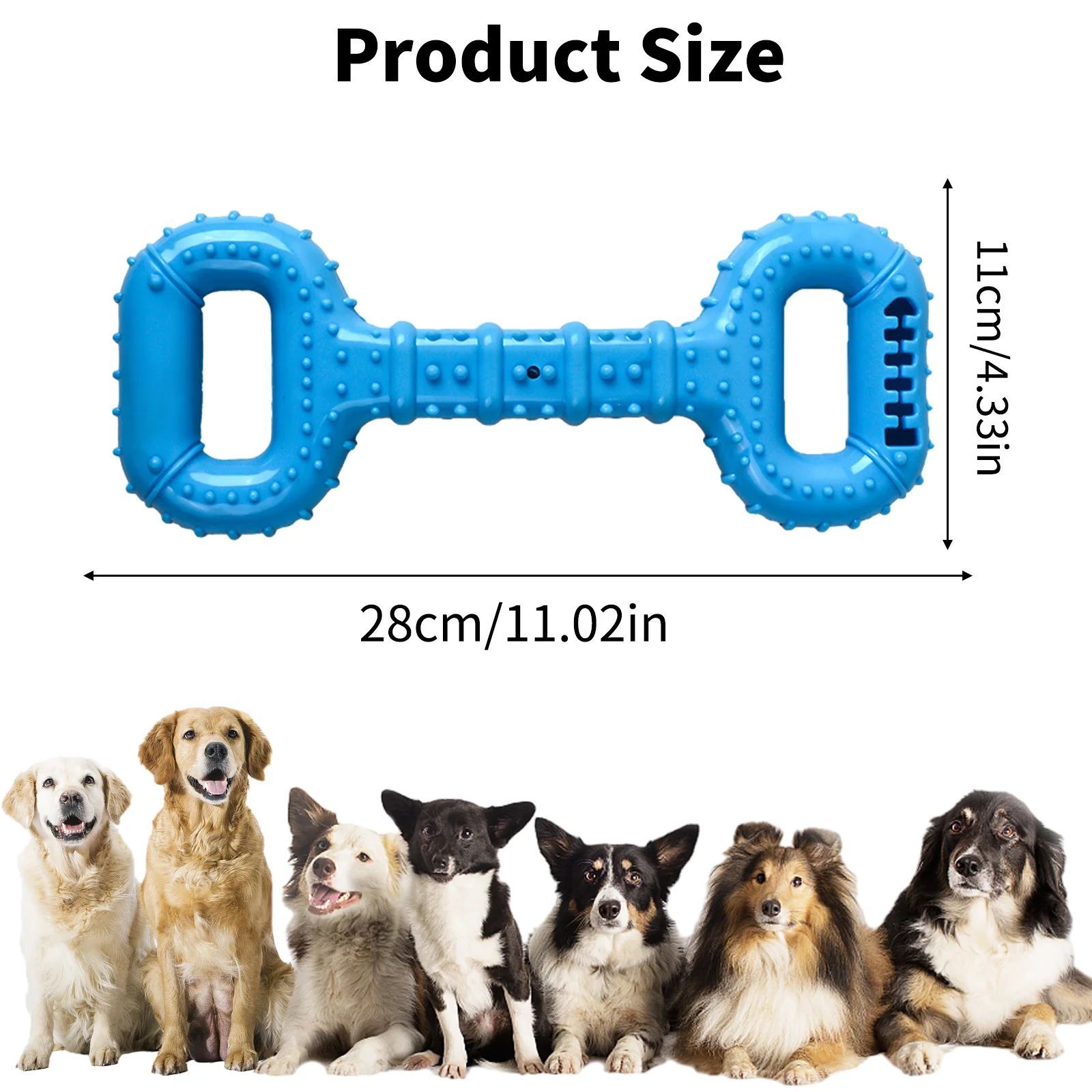 Long Lasting Interactive Pet Bone Chew Toy With Pull Band For Strong Chewers