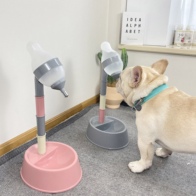 Automatic Pet Water Dispenser With Adjustable Height Feeding Stand