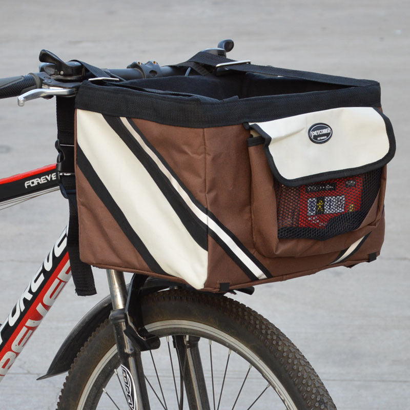 Removable Pet Bicycle Carrier Basket For Safe And Easy Travel