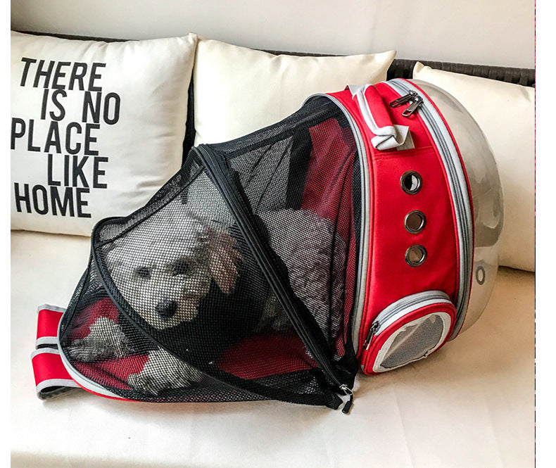 Portable Pet Bubble Backpack Carrier With 360 Degree View Space Capsule Design