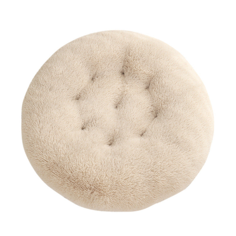 Round Plush Pet Bed Mat For Warm And Comfortable Sleep