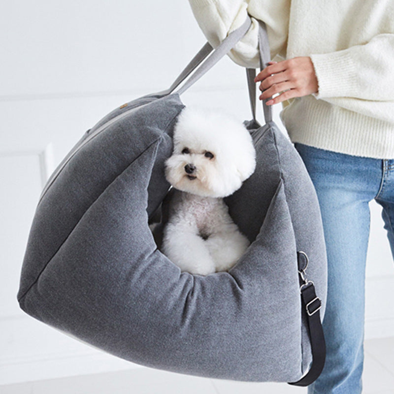 Waterproof Pet Car Carrier Seat Basket For Safe Travel And Comfort