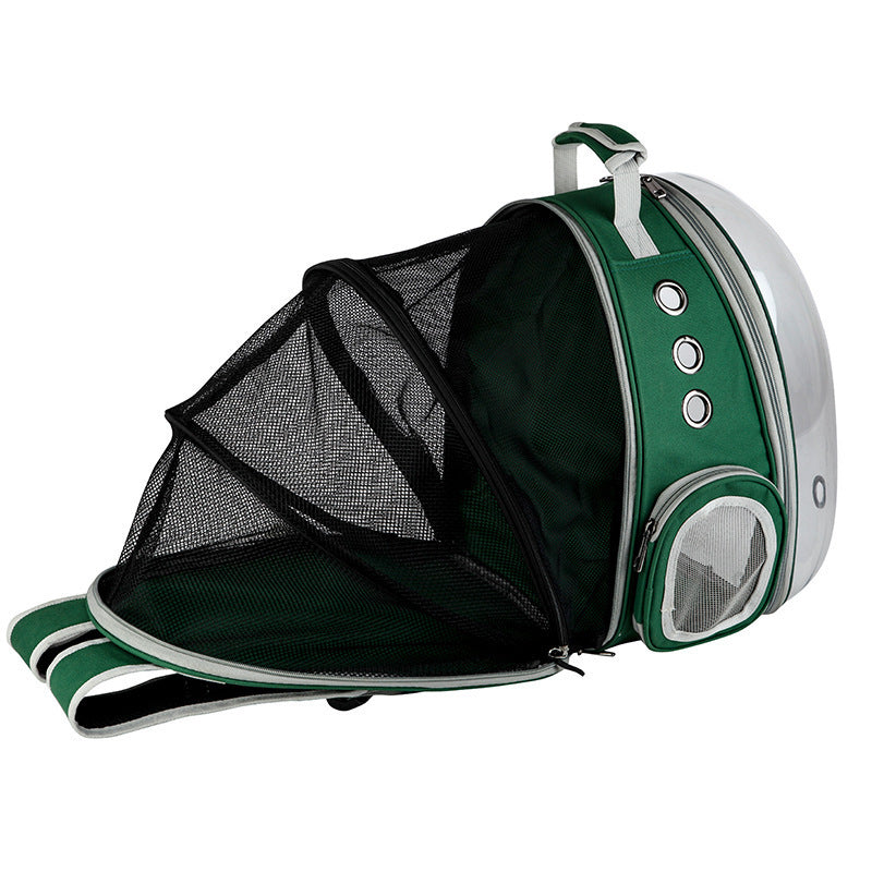 Portable Pet Bubble Backpack Carrier With 360 Degree View Space Capsule Design