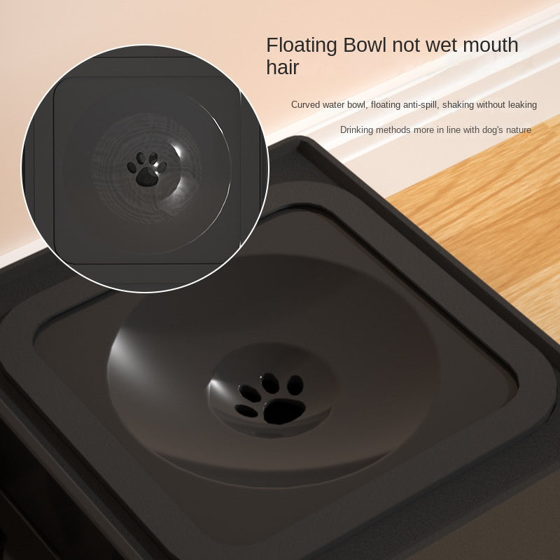Adjustable Elevated Pet Double Bowl With Stainless Steel Stand