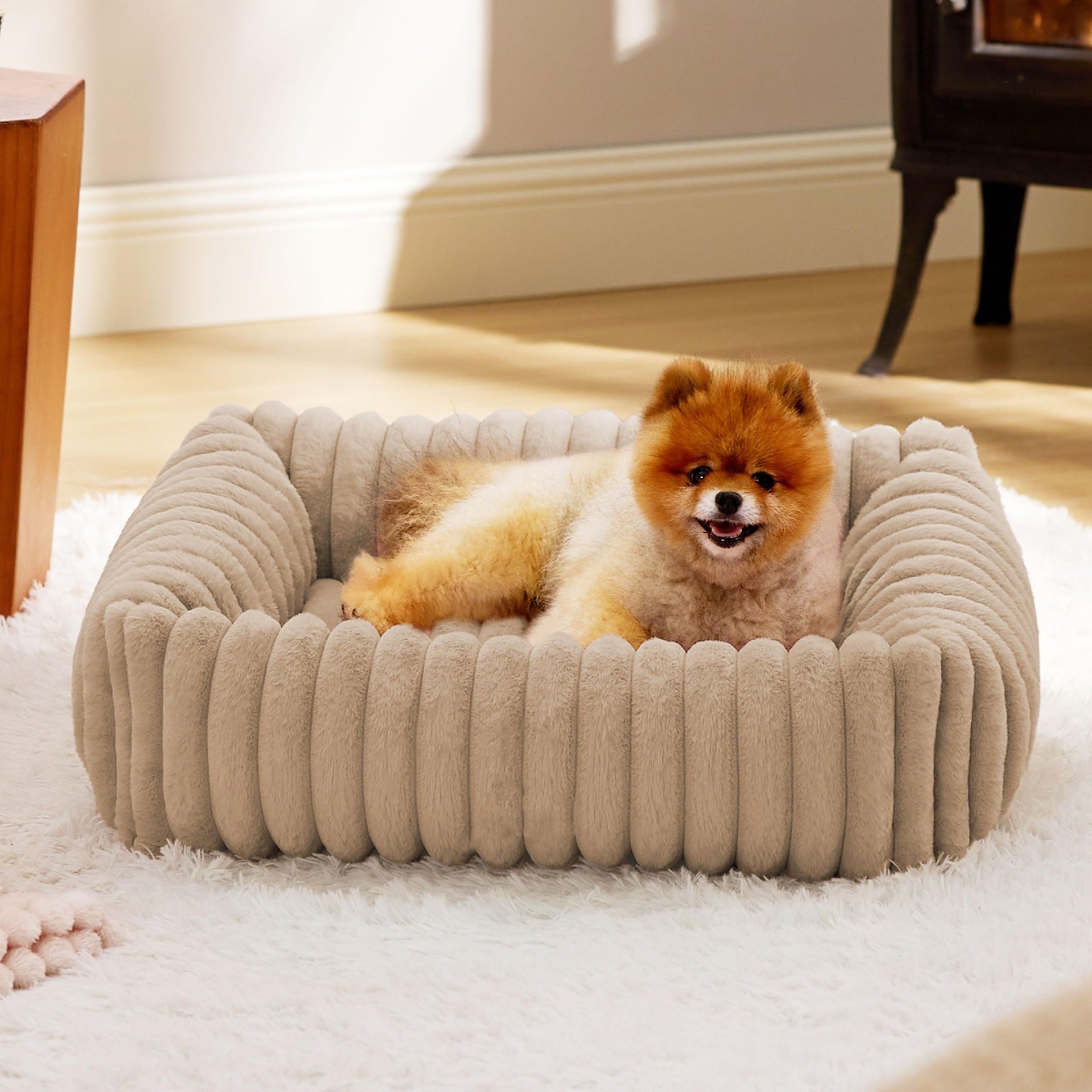 All Season Plush Pet Bed For Warm And Cozy Comfort