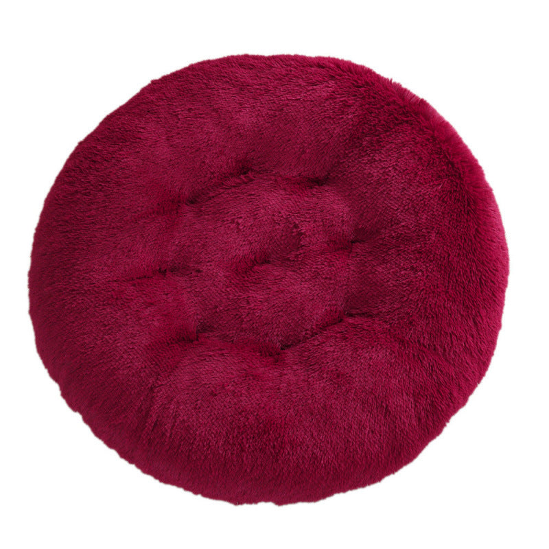 Round Plush Pet Bed Mat For Warm And Comfortable Sleep