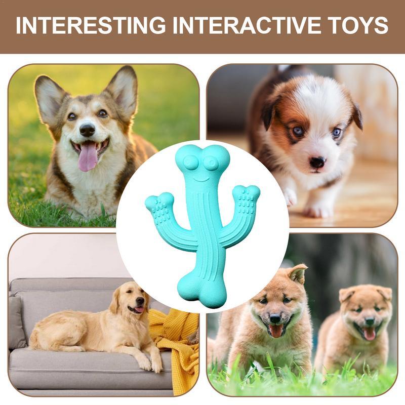 Ultra Durable Cactus Shape Pet Chew Toy For Interactive Play And Boredom Relief