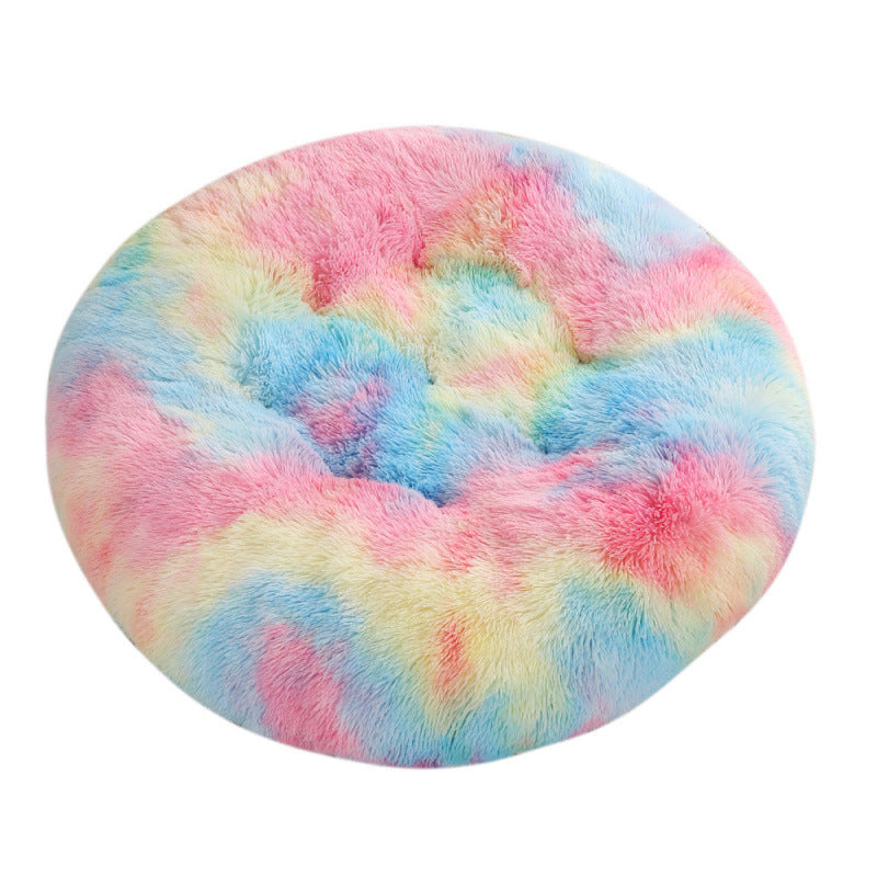 Round Plush Pet Bed Mat For Warm And Comfortable Sleep