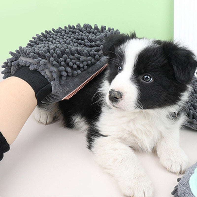 2 In 1 Pet Bathing Brush Glove For Grooming And Massage