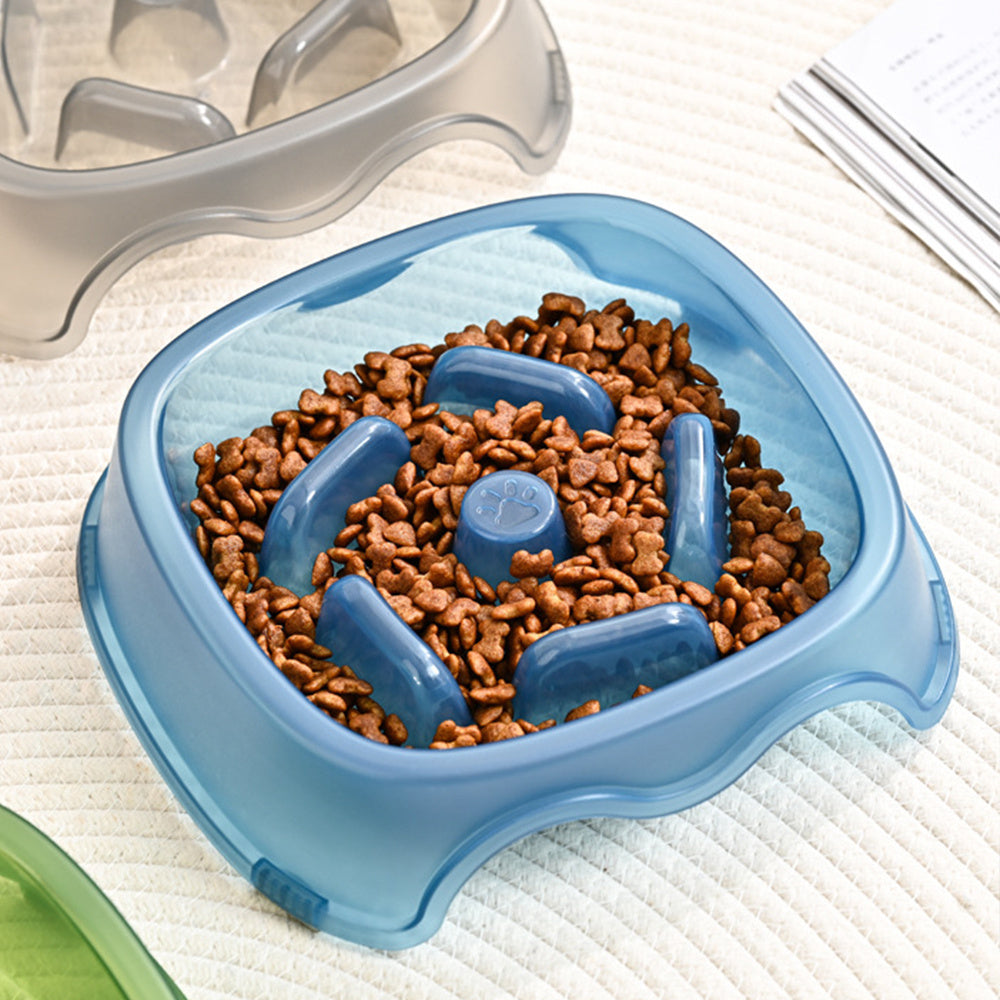 Anti Choking Pet Feeding Bowl With Slow Feed Design