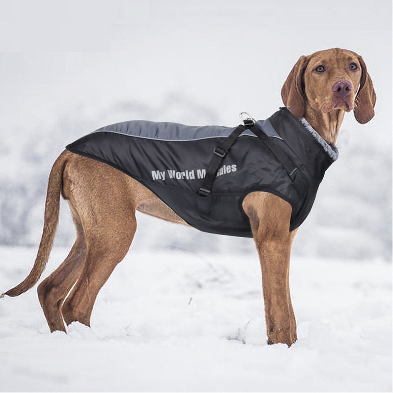 Warm Waterproof Reflective Pet Shell Jacket For Outdoor Protection