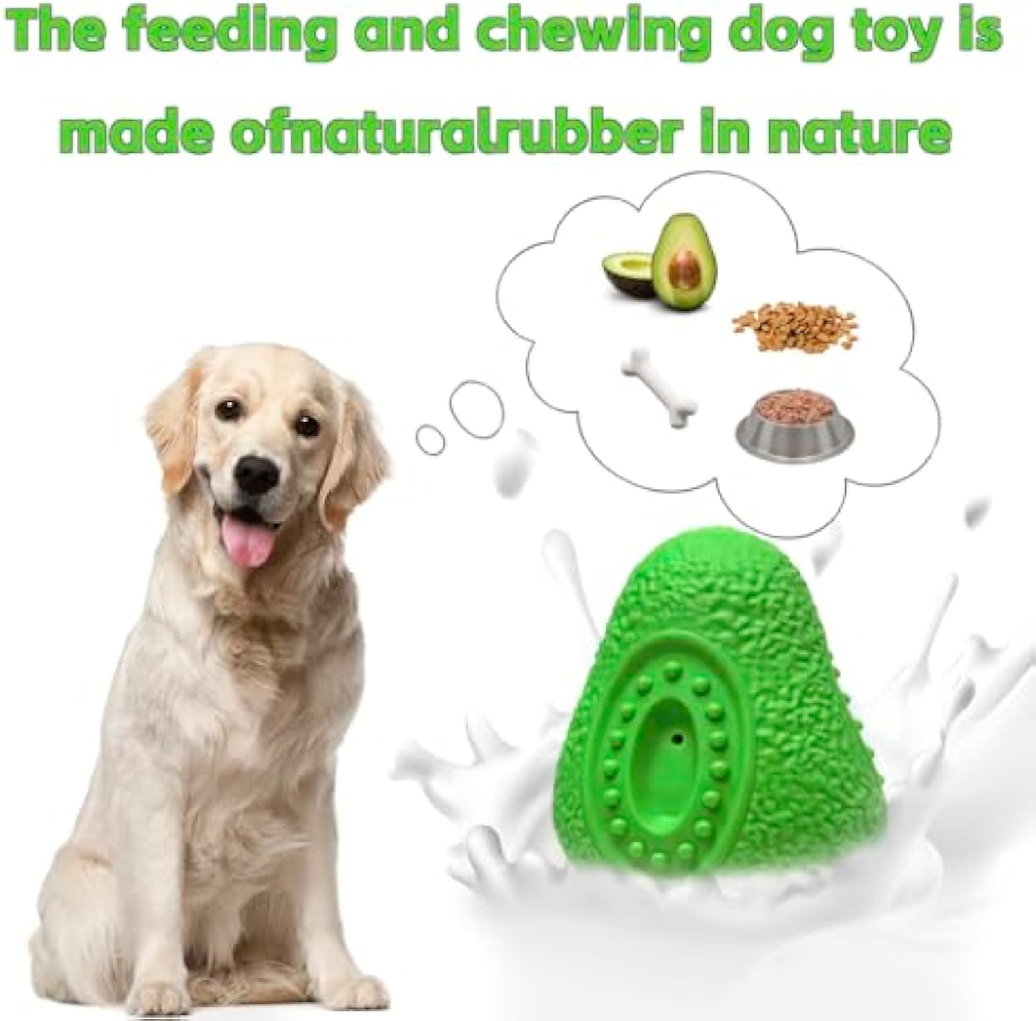 Heavy Duty Indestructible Rubber Chew Toy For Strong Chewers And Dental Care