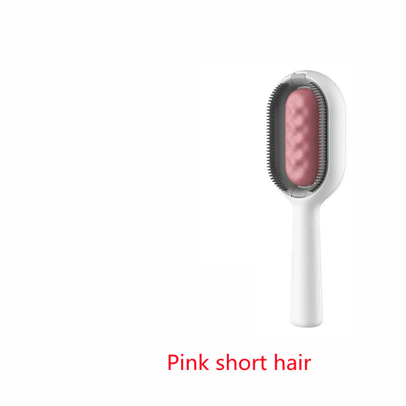 Pet Grooming Dematting Brush Comb With Hair Collection Tank For Cleaning And De Shedding