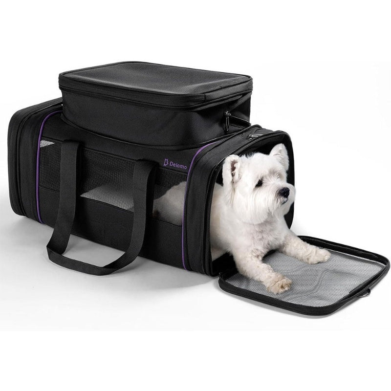 Portable Expandable Pet Travel Carrier Bag For Comfortable Air Travel