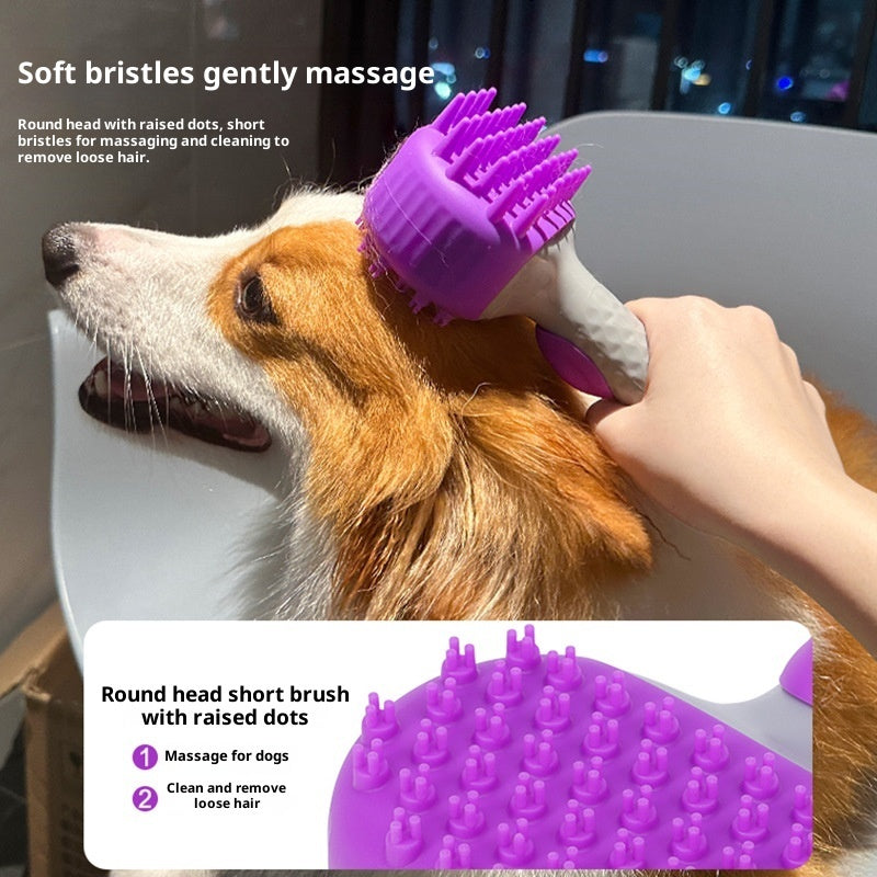 Pet Shower Brush For Bathing And Hair Cleaning And Grooming
