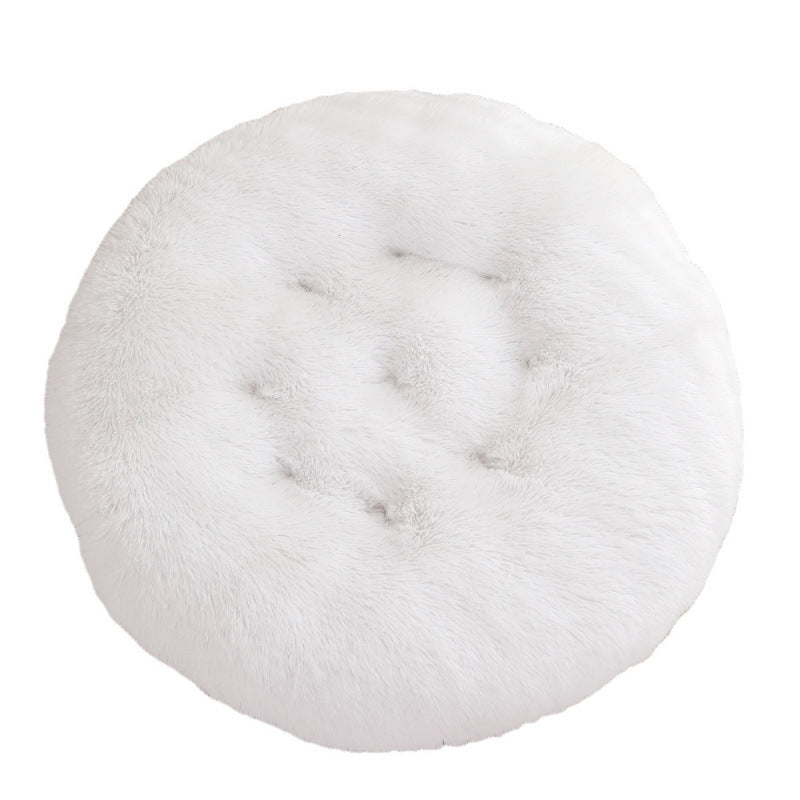 Round Plush Pet Bed Mat For Warm And Comfortable Sleep