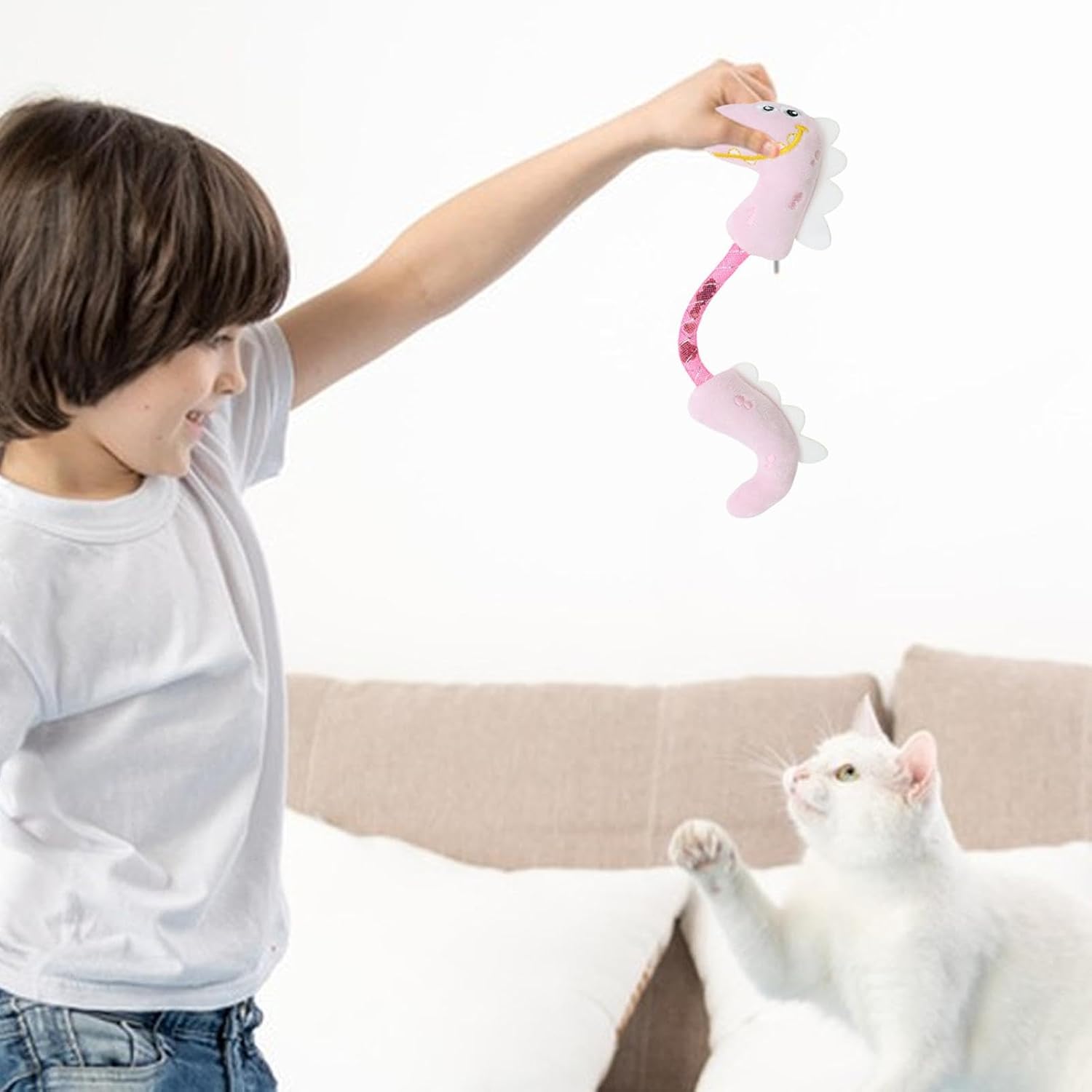 Interactive Pet Chew Rope Toy With Catnip For Teeth Cleaning And Play