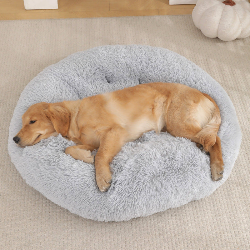 Round Plush Pet Bed Mat For Warm And Comfortable Sleep