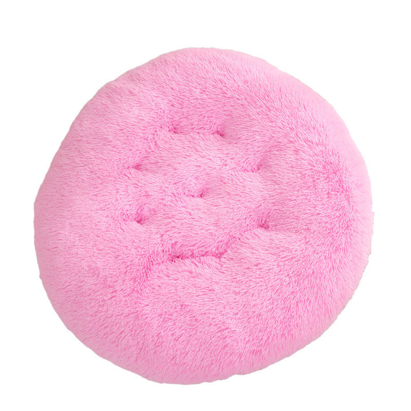 Round Plush Pet Bed Mat For Warm And Comfortable Sleep