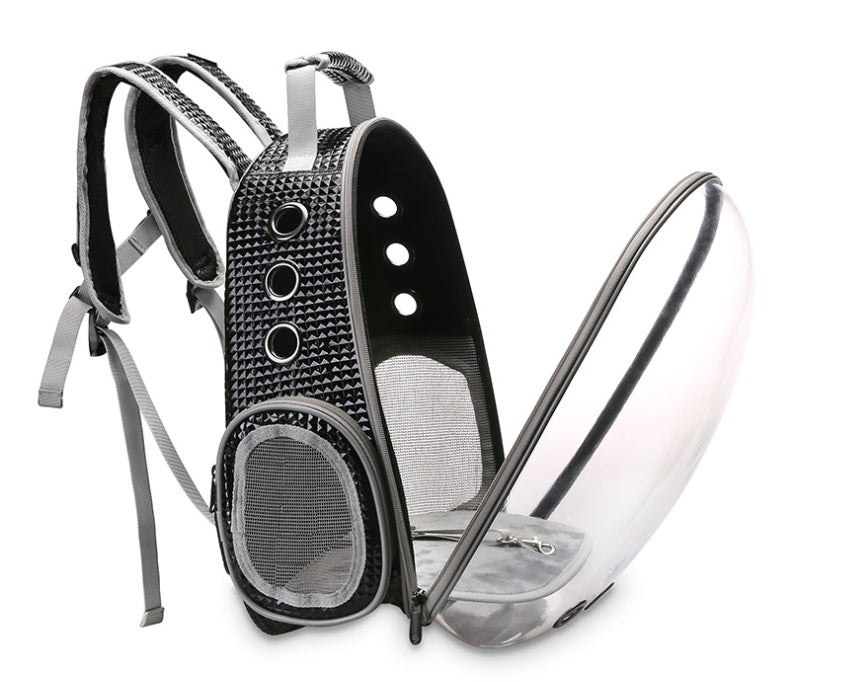 Portable Pet Bubble Backpack Carrier With 360 Degree View Space Capsule Design
