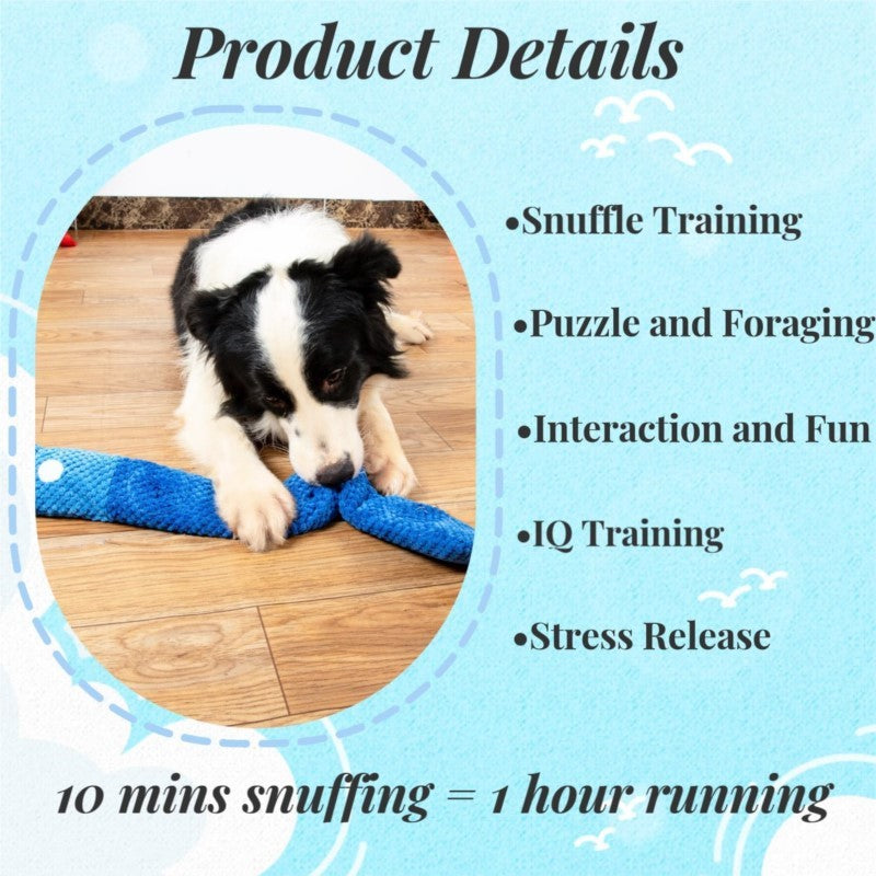 Interactive Squeaky Pet Puzzle Toy Set With Snuffle Mat For IQ Training