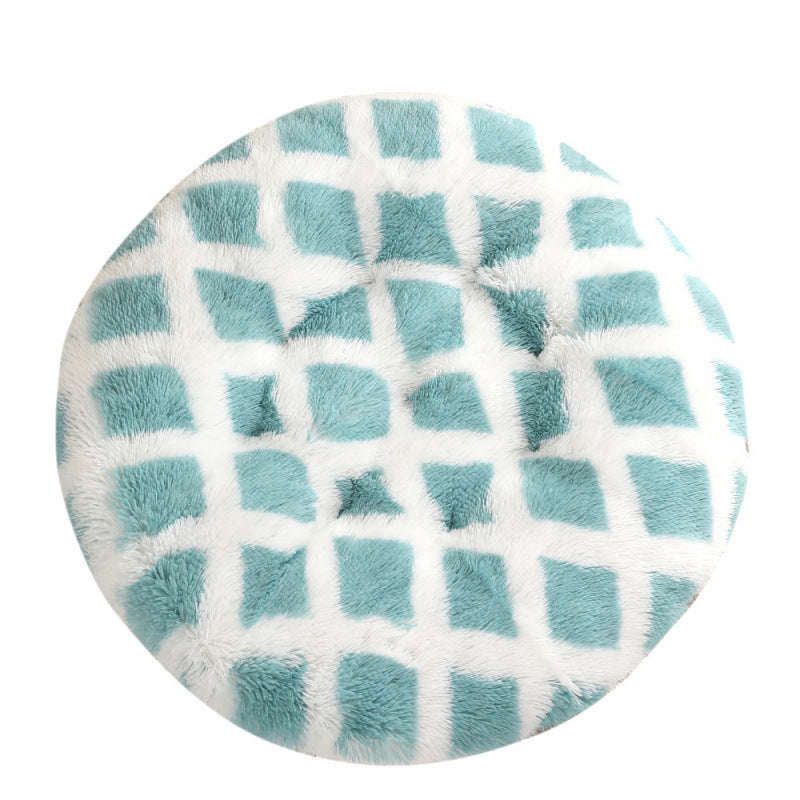 Round Plush Pet Bed Mat For Warm And Comfortable Sleep