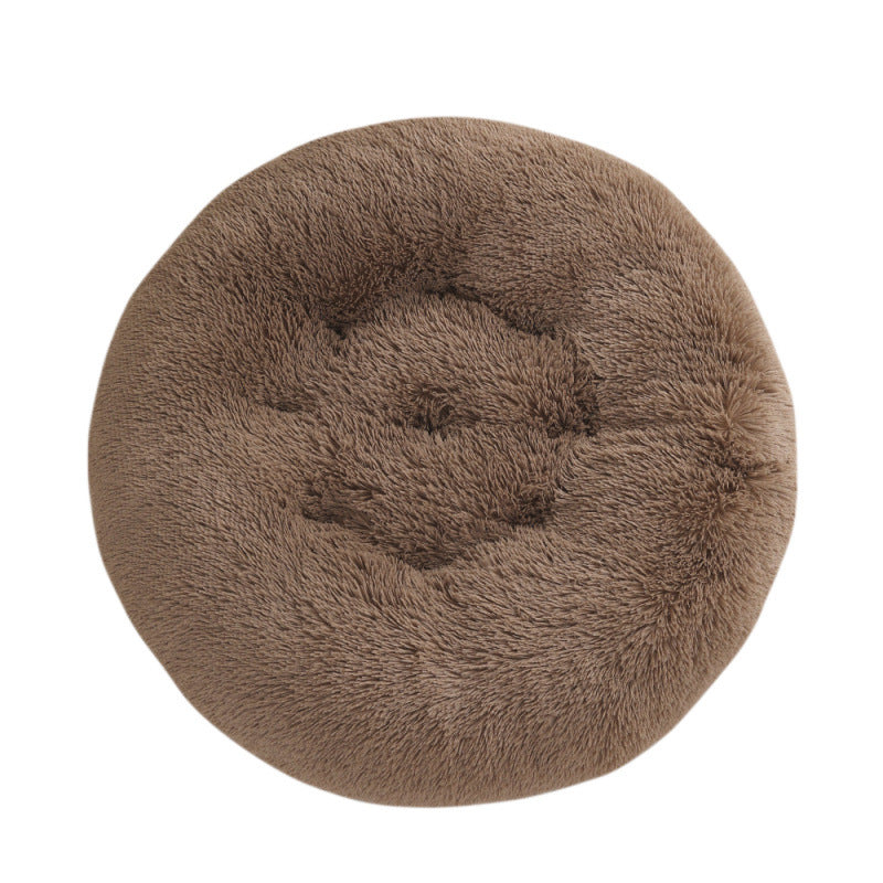Round Plush Pet Bed Mat For Warm And Comfortable Sleep