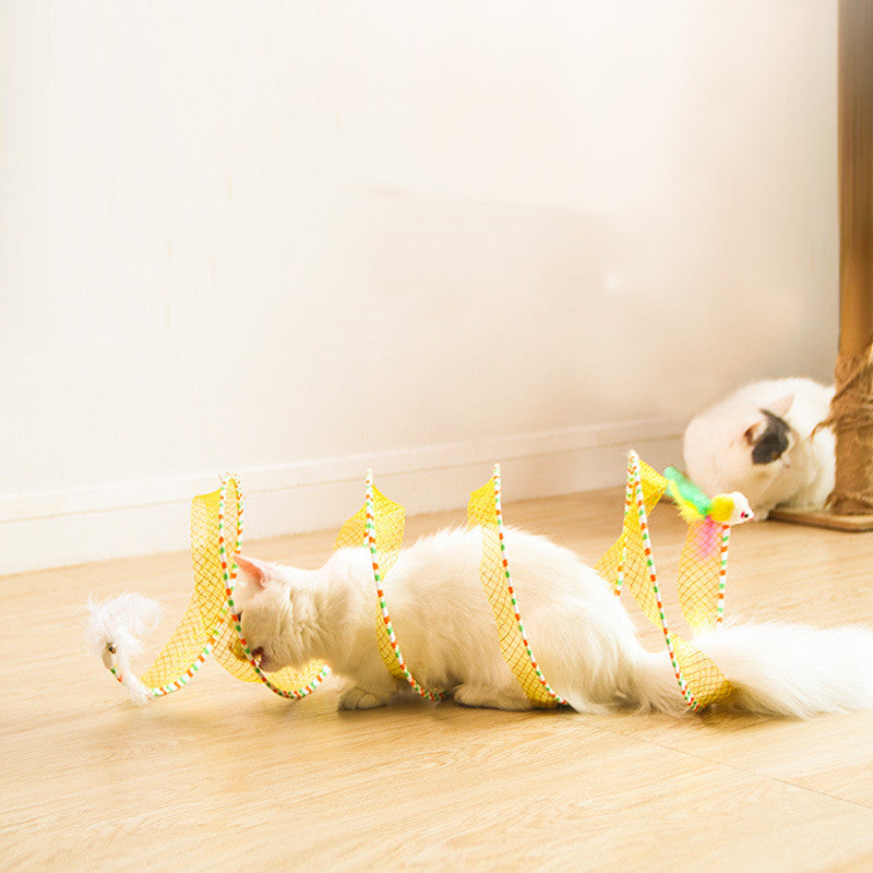 Foldable Pet Tunnel Toy For Indoor Play And Easy Storage