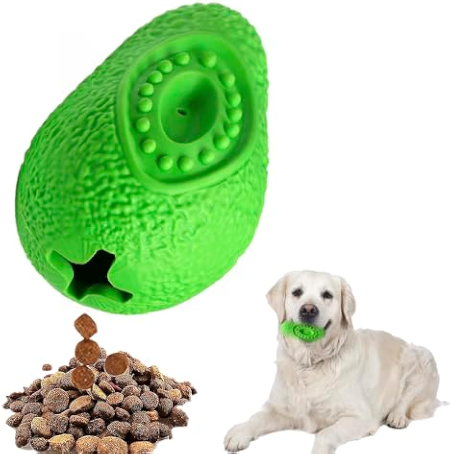 Heavy Duty Indestructible Rubber Chew Toy For Strong Chewers And Dental Care