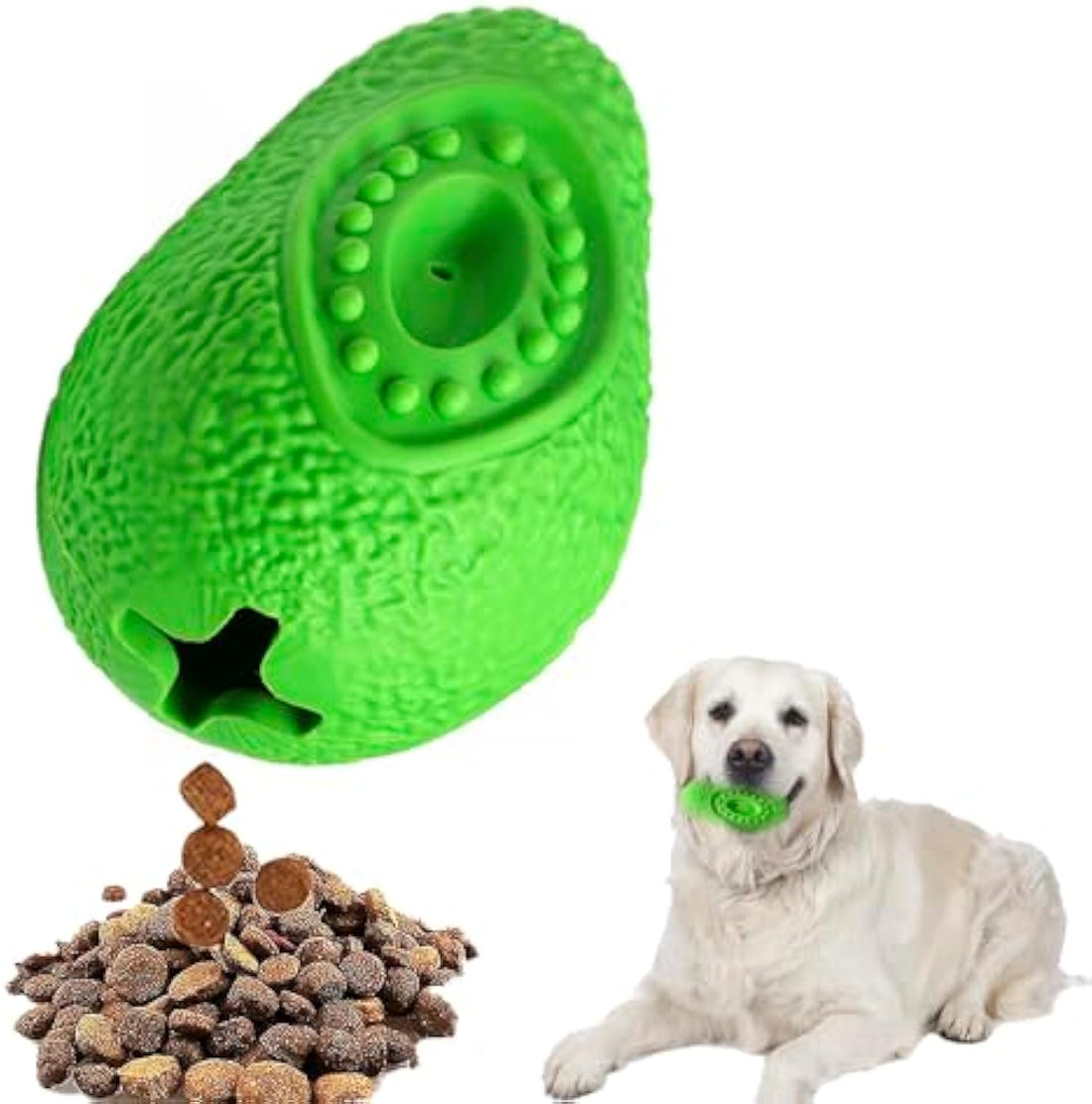 Heavy Duty Indestructible Rubber Chew Toy For Strong Chewers And Dental Care