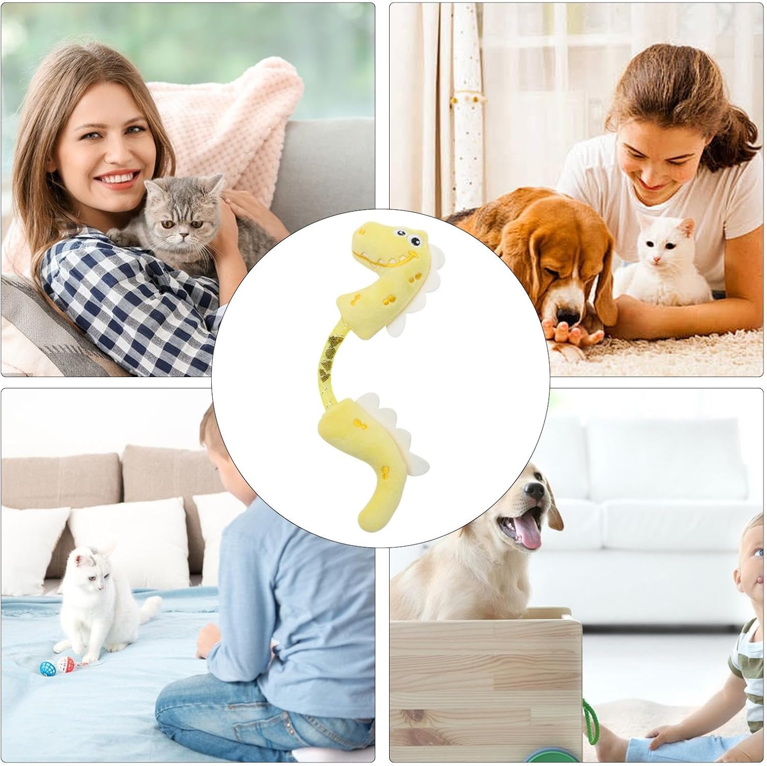 Interactive Pet Chew Rope Toy With Catnip For Teeth Cleaning And Play