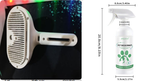 Self Cleaning Pet Grooming Comb With Built In Mist Feature