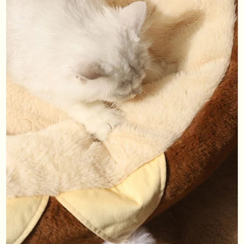 Round Soft Pet Bed Cushion For Warm And Deep Sleep
