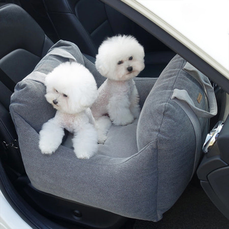 Waterproof Pet Car Carrier Seat Basket For Safe Travel And Comfort
