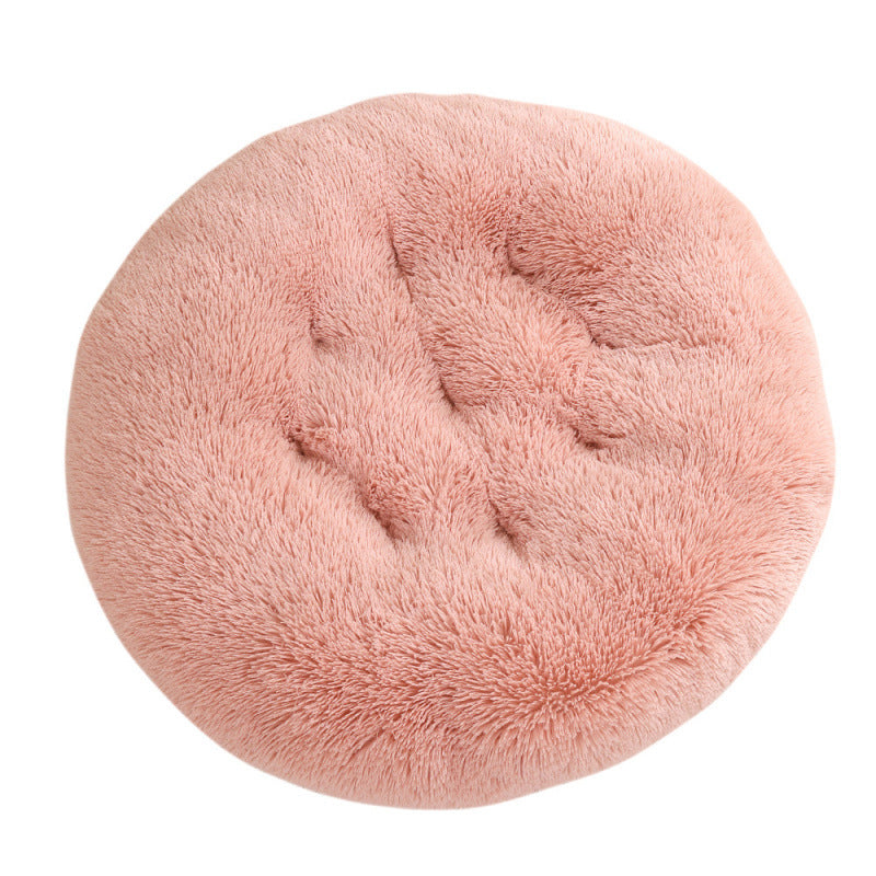 Round Plush Pet Bed Mat For Warm And Comfortable Sleep