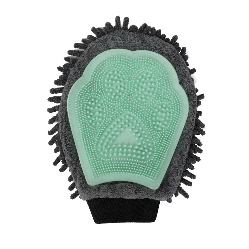 2 In 1 Pet Bathing Brush Glove For Grooming And Massage