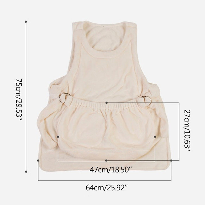 Portable Pet Chest Carrier Apron For Outdoor Travel And Comfort