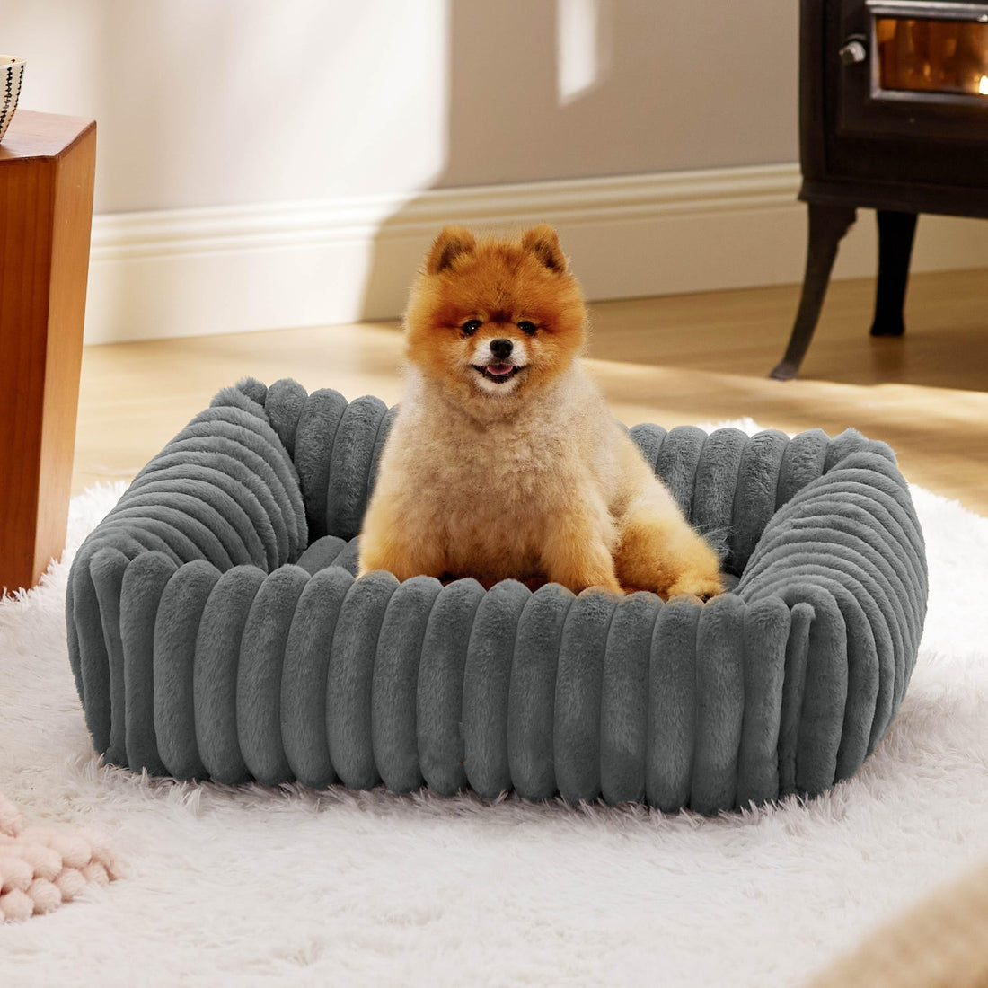 All Season Plush Pet Bed For Warm And Cozy Comfort