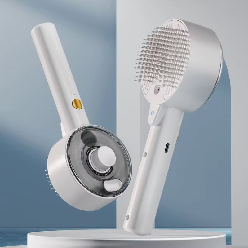 3 In 1 Electric Pet Steam Brush For Grooming And Massage