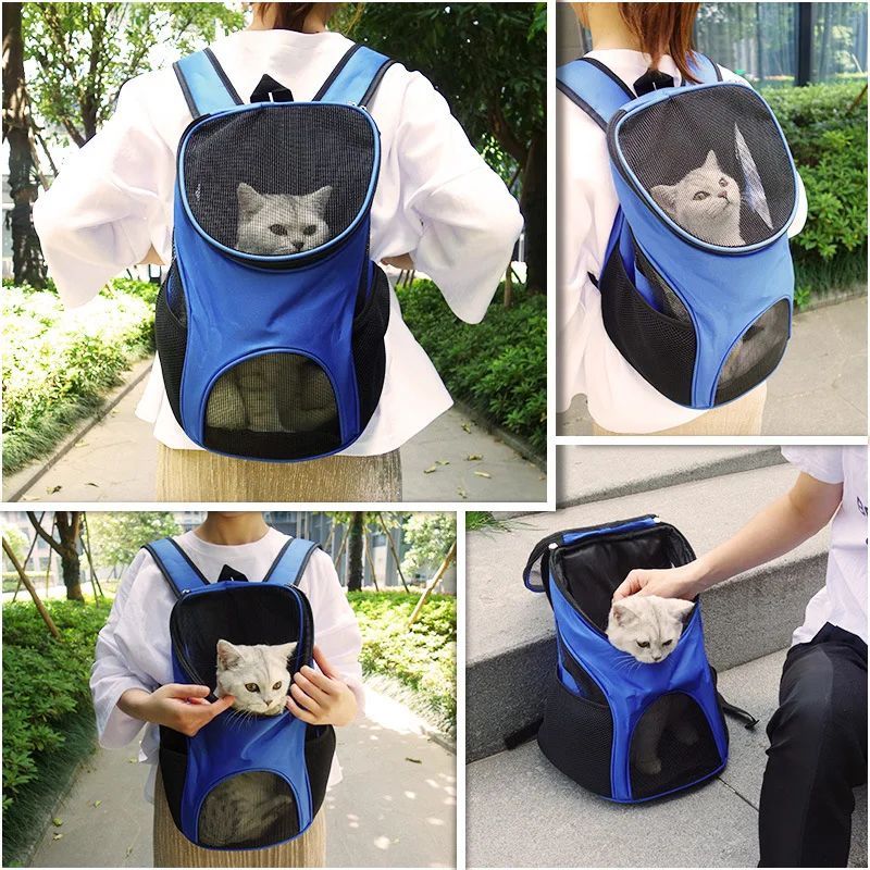 Breathable Pet Carrier Backpack For Small Pets Portable Outdoor Travel
