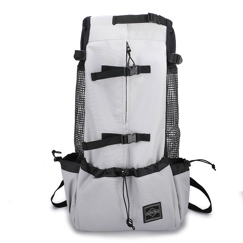 Portable Pet Carrier Backpack With Double Shoulder Straps For Travel