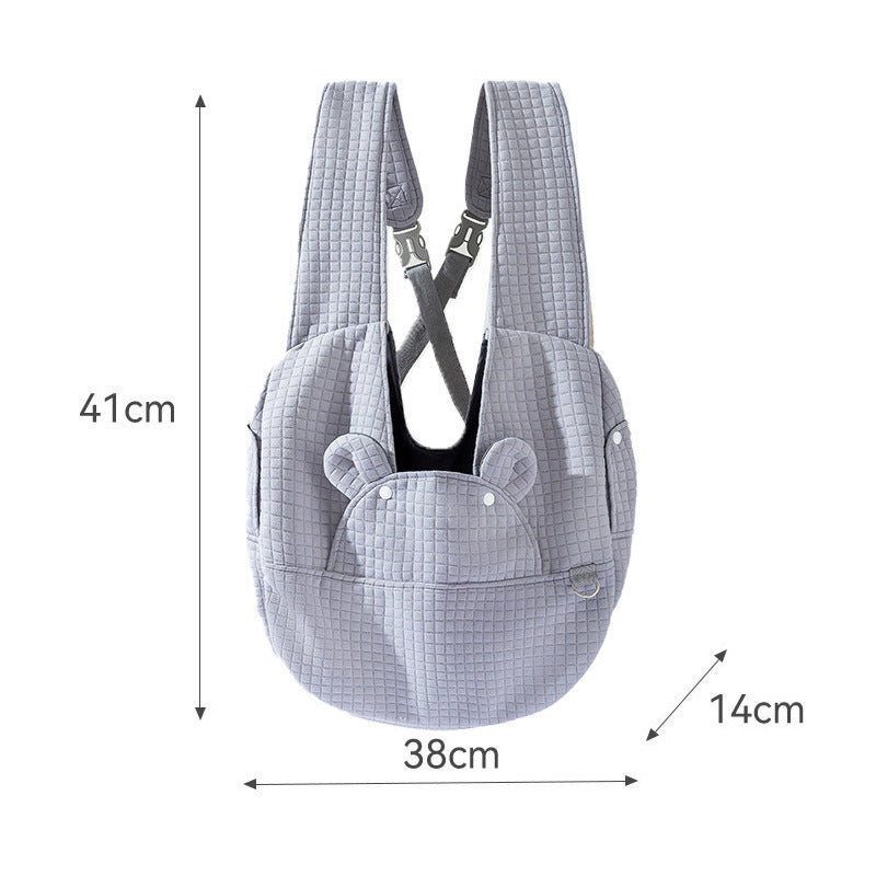 Breathable Pet Chest Backpack Carrier For Outdoor Travel Comfort