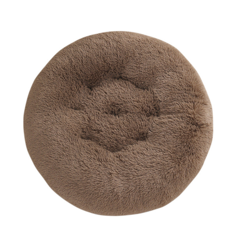 Round Plush Pet Bed Mat For Warm And Comfortable Sleep